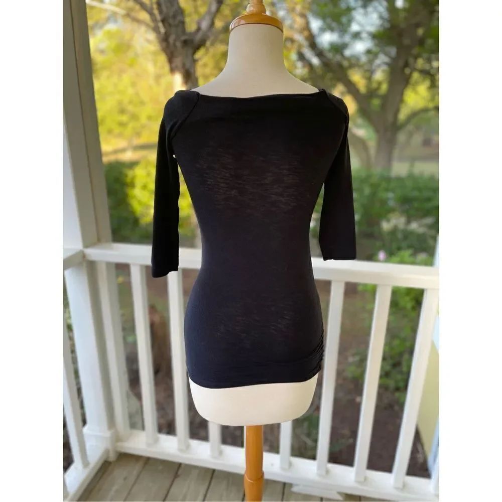 James Perse Draped Neck Pullover - Picture 2 of 5